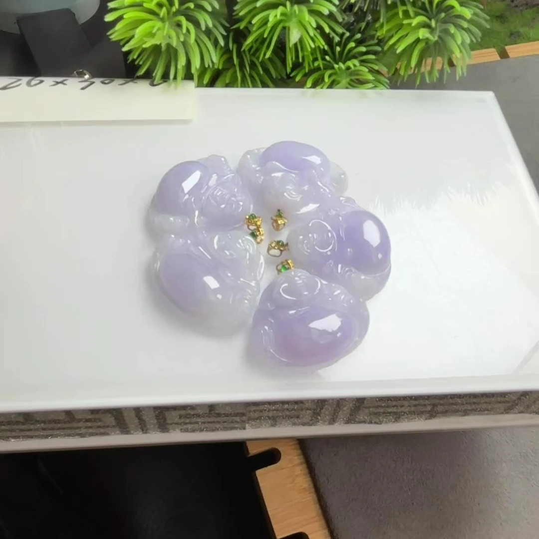 『手镯七仙女』翡翠佛公/a1-420/多样性发一件 赠皮绳