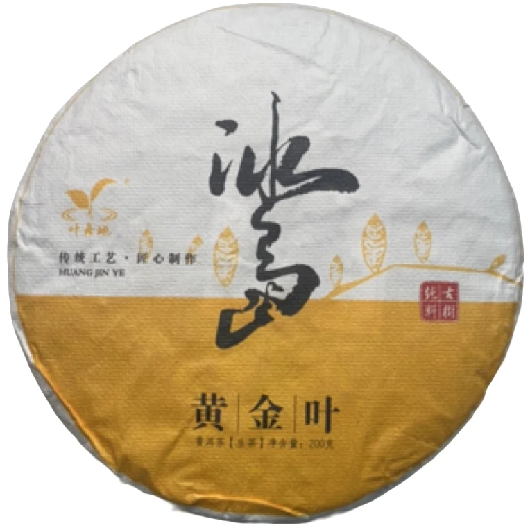 2024年【冰岛黄金叶】坝卡甲山普洱生茶饼茶200克*1饼-2.9【05号】