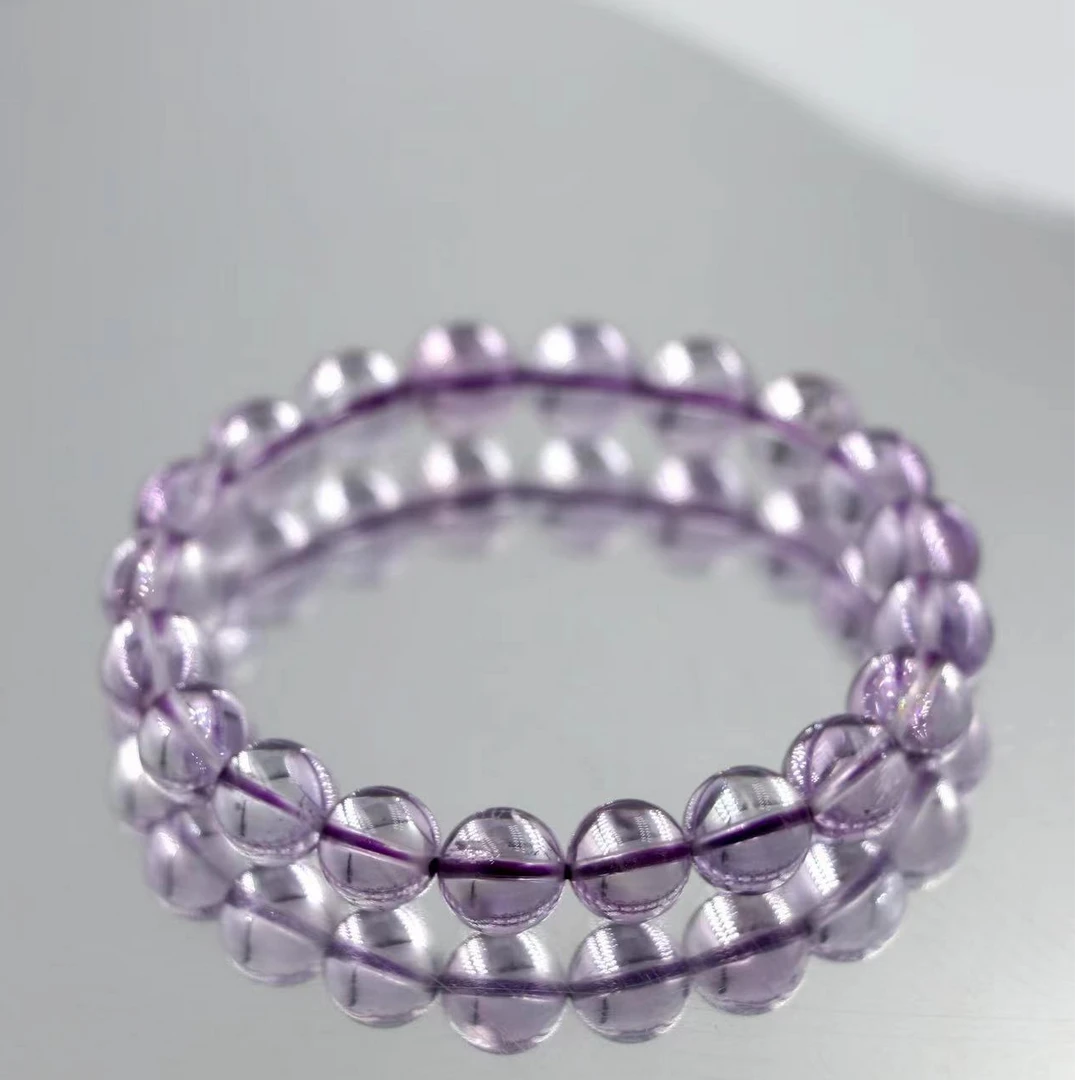 高净透玻璃体玻利维亚紫水晶手串K0055-尺寸可选-多样性发一