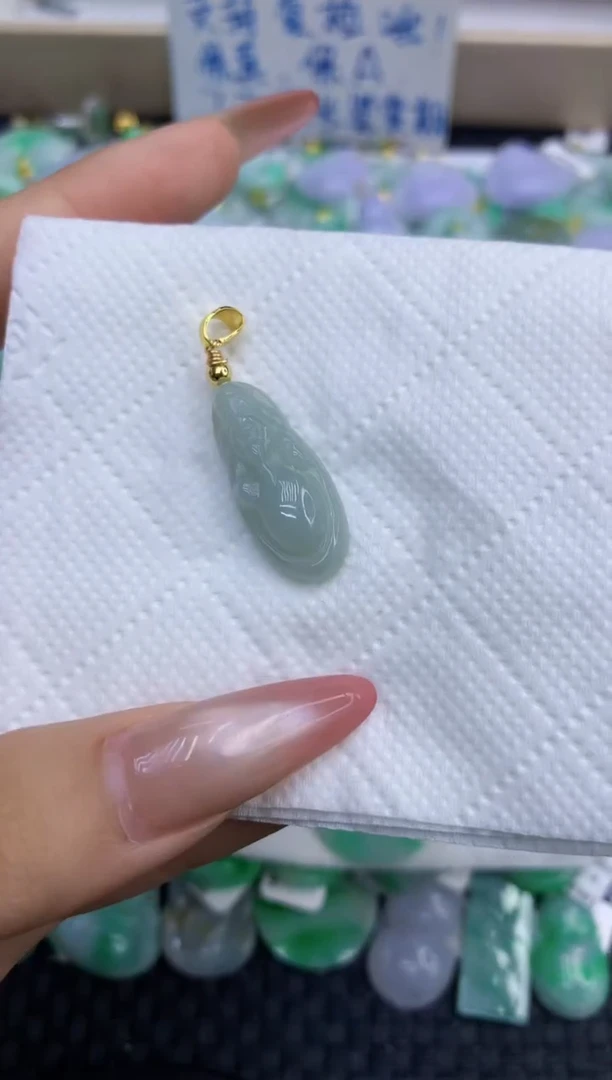 颈饰未镶嵌翡翠天然缅甸A货翡翠