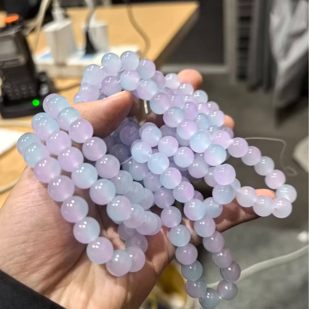 【多宝】多彩琉璃手串 传统家居饰品工艺多样性发其一