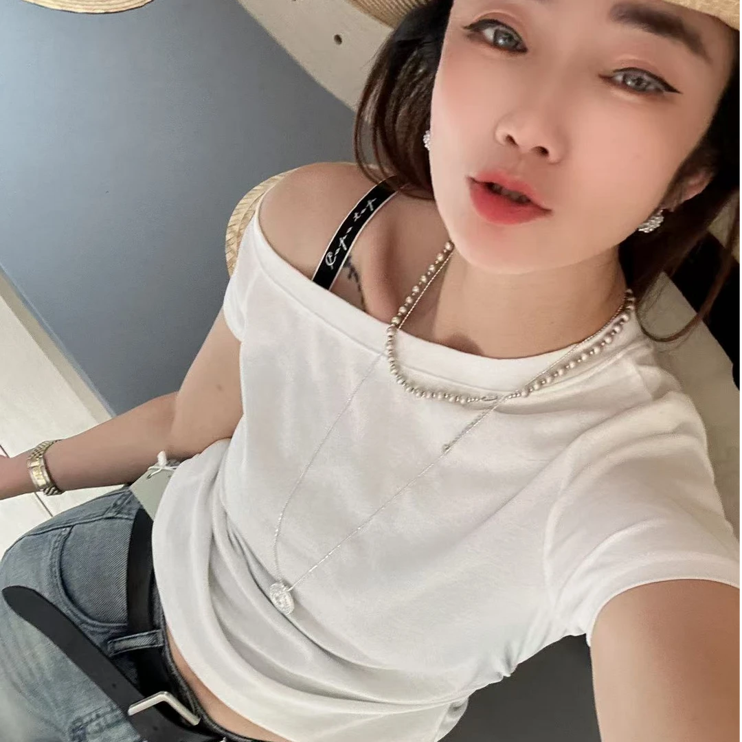 【大小姐家】欧韩货斜肩T恤588633