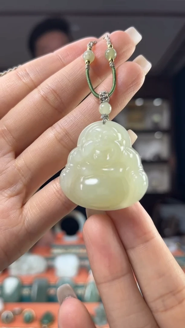 颈饰未镶嵌和田玉佩佩35mm左右