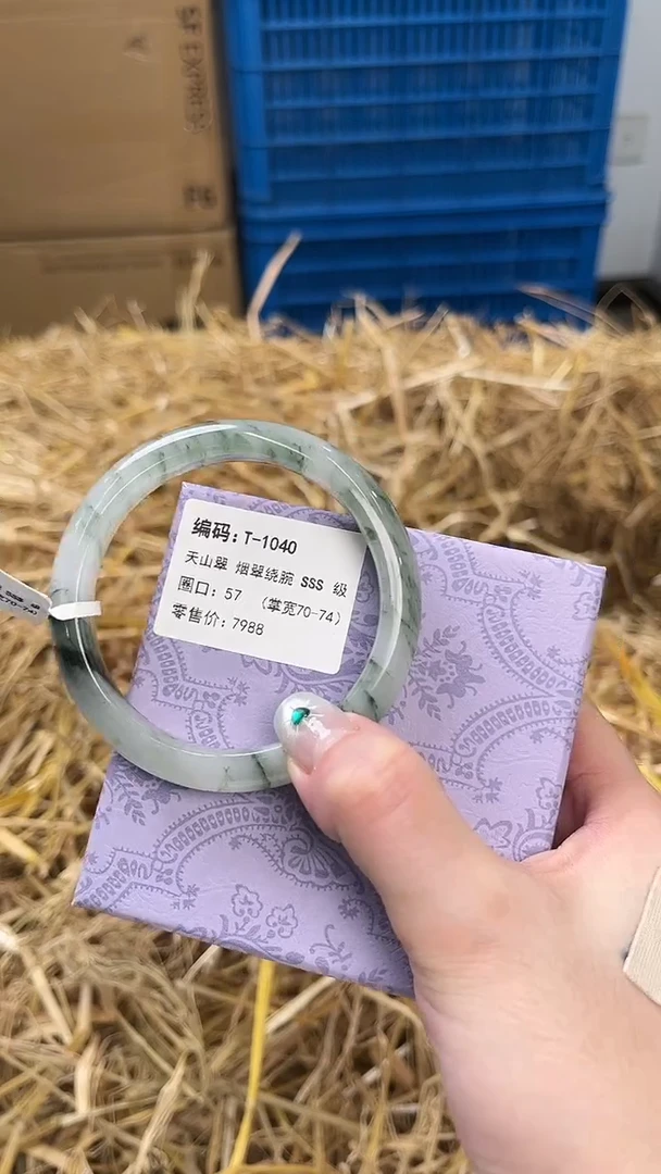 未镶嵌手镯石英质玉T-1040