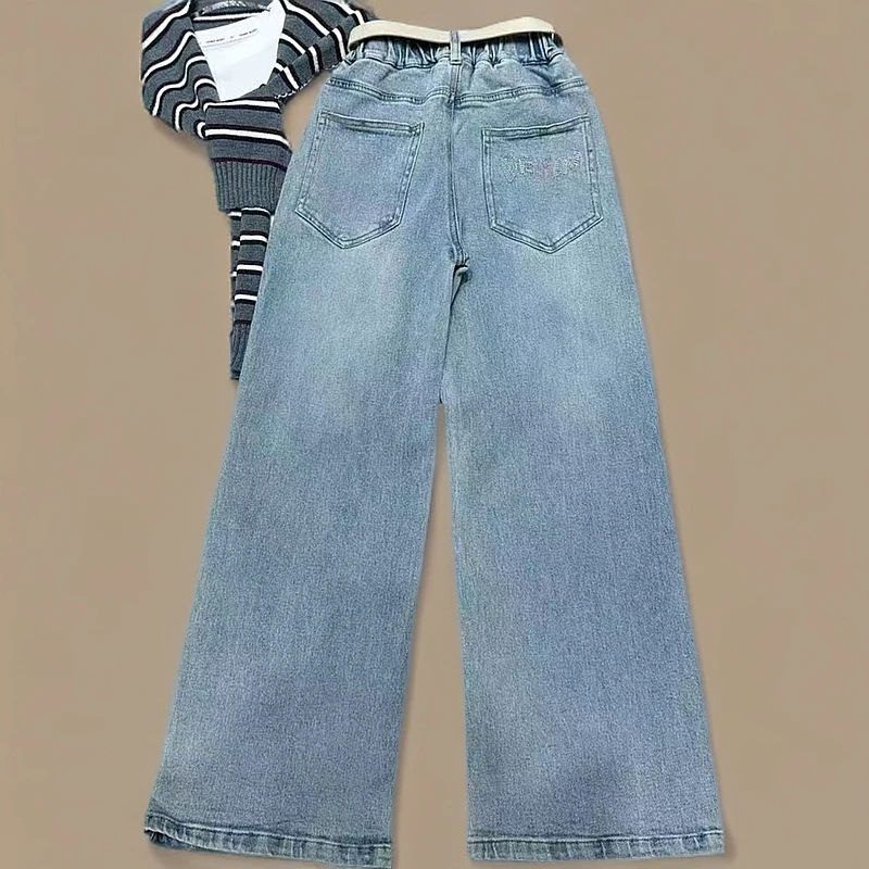 儿童今年的秋款新款牛仔裤