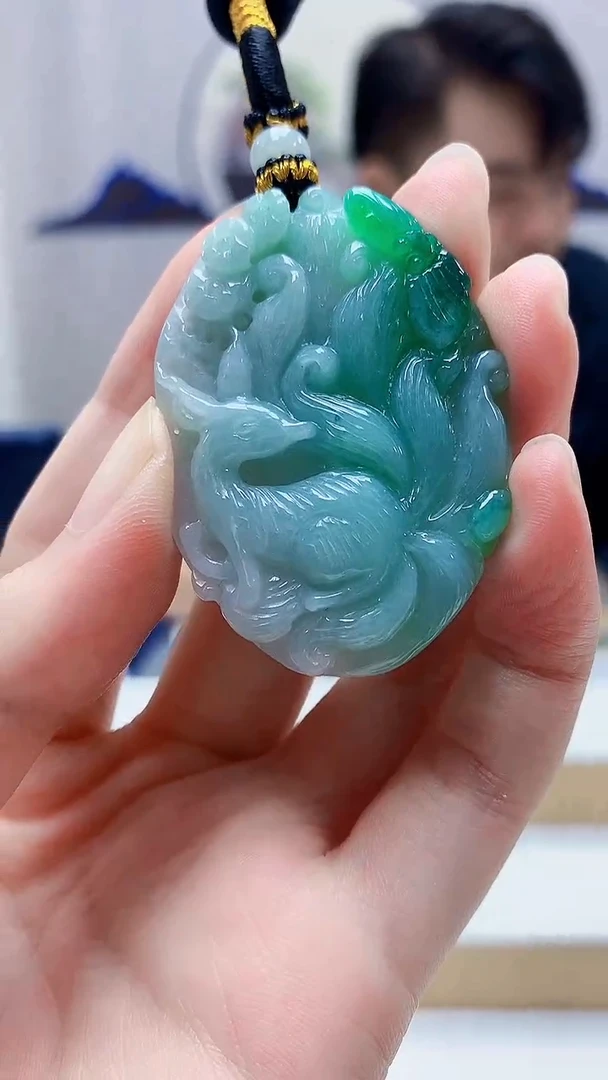 未镶嵌定制翡翠5060zm-毛货挂件灵猴献瑞52