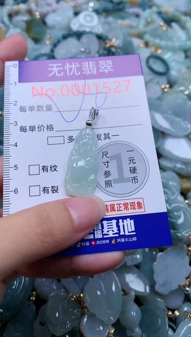 翡翠未镶嵌吊坠(不含链)1527