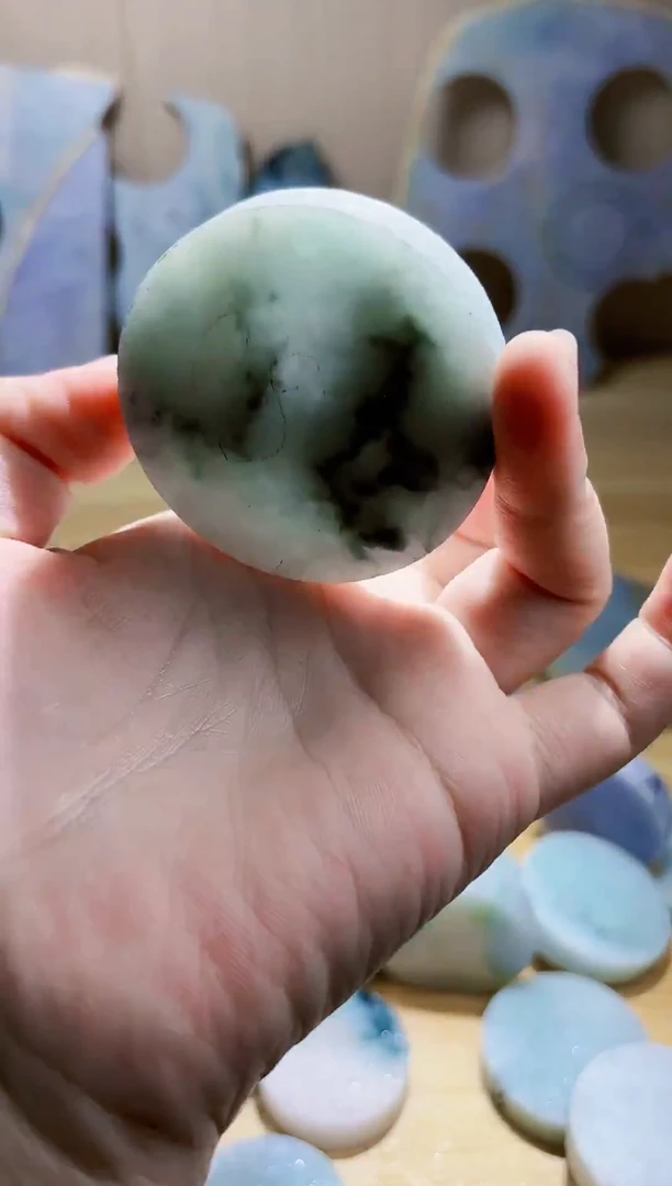 翡翠未镶嵌颈饰翡翠A货 姜谭715
