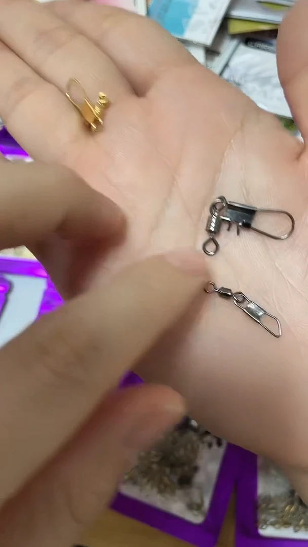 压花别针八字环  10g