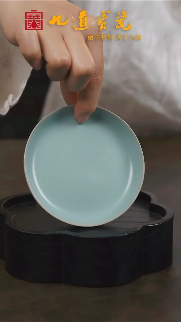 Y宝丰宋官窑原产地汝瓷奉华碟