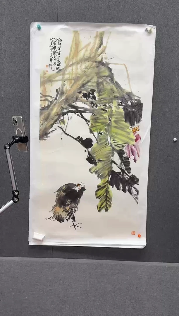 国画炳山艺术--付建老师作品