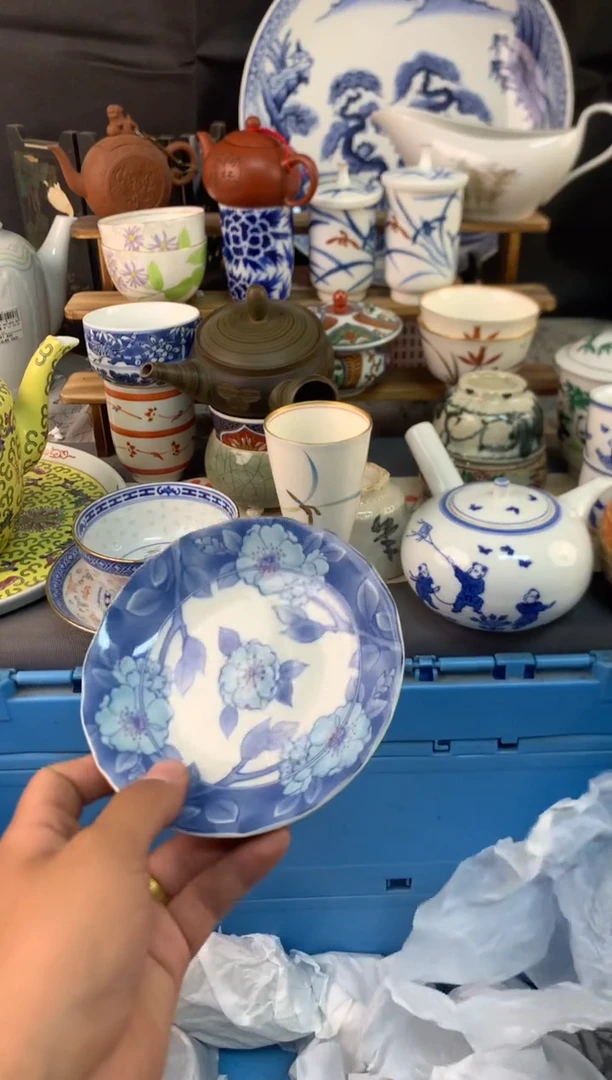 瓷片茶盏陶瓷陶片