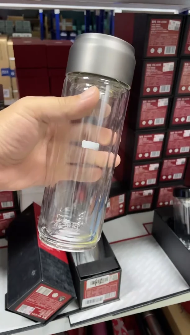 不锈钢小熊6775玻璃杯灰色