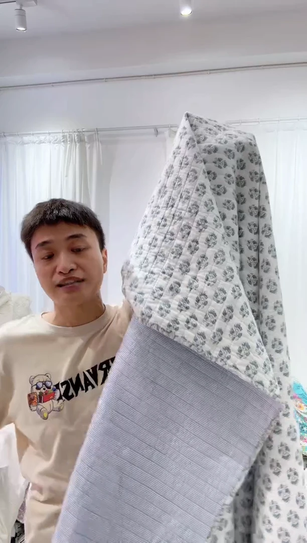 棉200*230纯棉砂洗 床盖119号微瑕