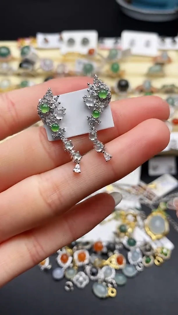 【闪购商品】翡翠戒指银S925镶嵌2222222222+6