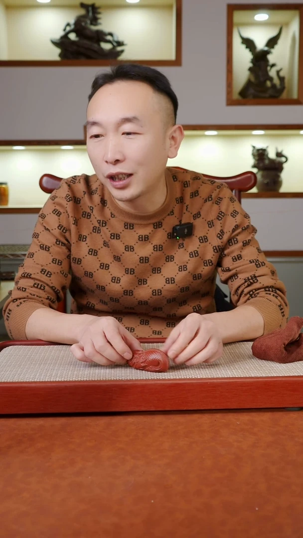 茶杯紫砂鱼化龙摆件