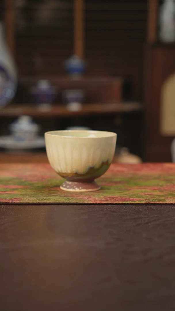 杯景德镇陶瓷杯碗柴烧多人