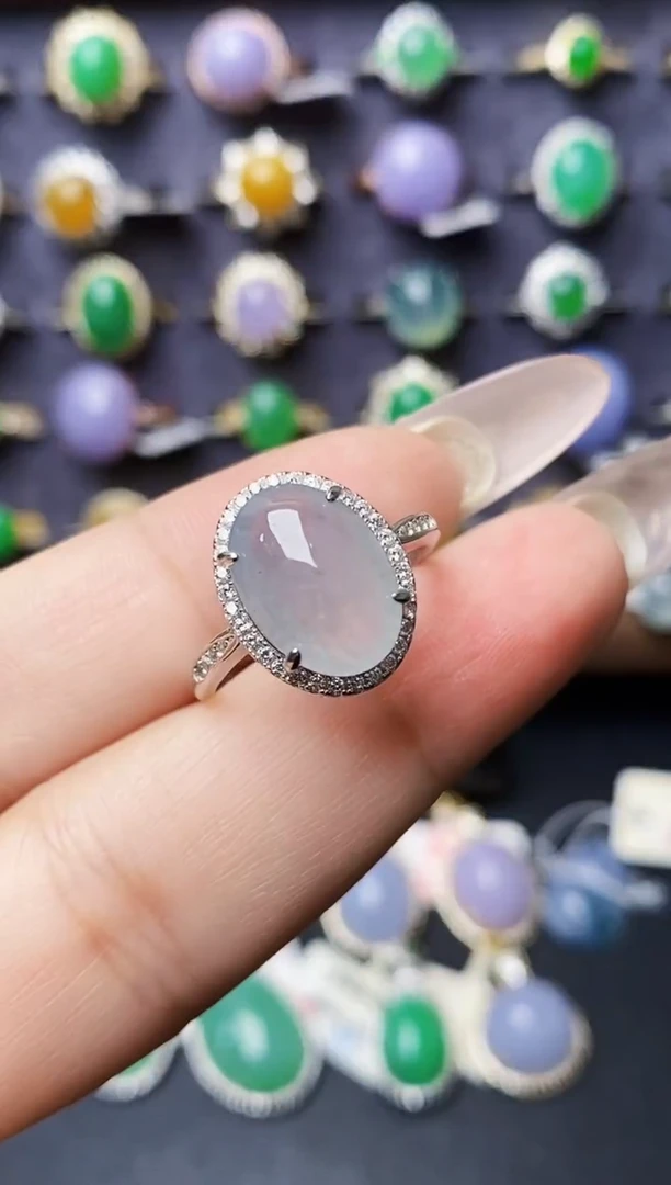 银S925镶嵌戒指翡翠2538