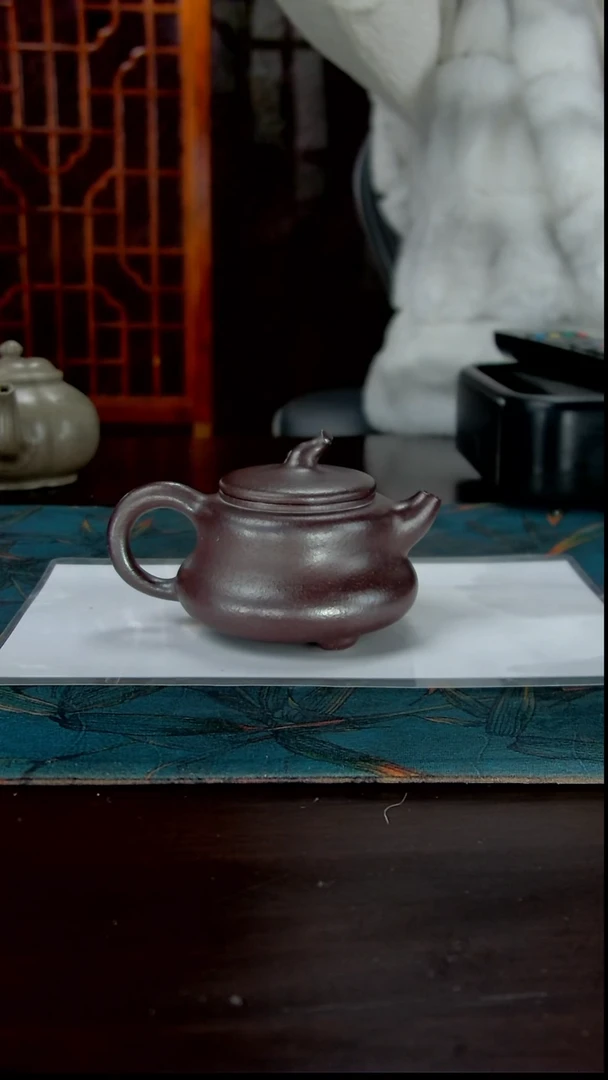 茶壶紫砂纯石红1111111111