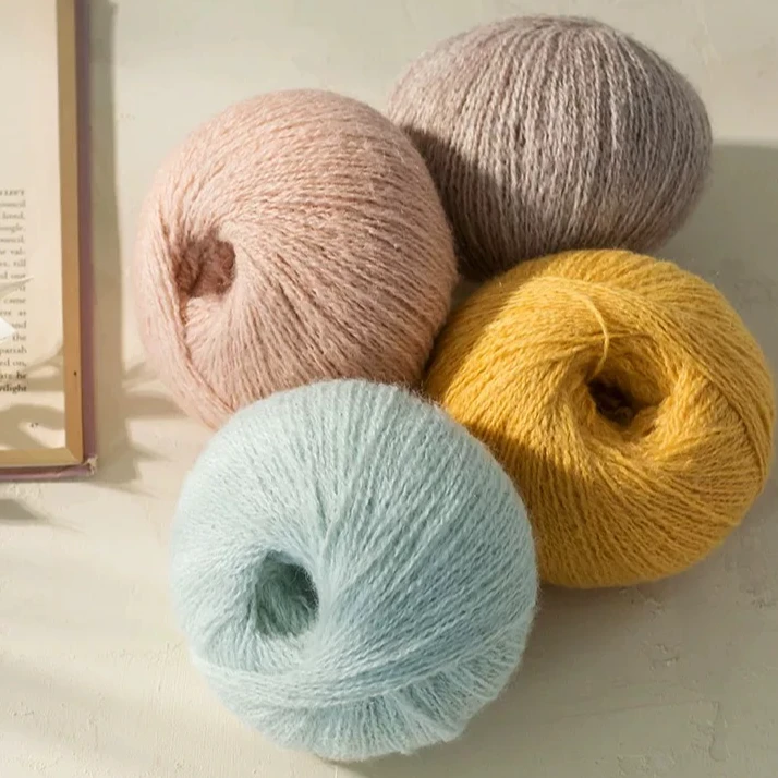 网红驼颜羊驼毛羊绒毛线手编毛衣羊毛线钩针围巾材料包毯子毛线团