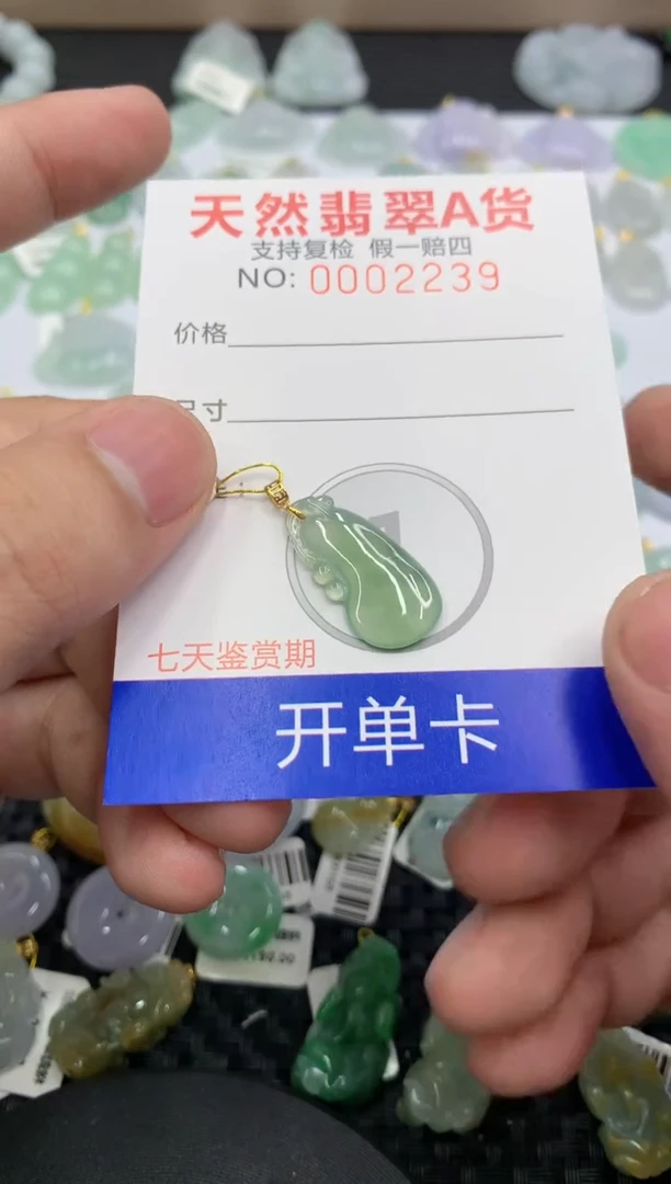【闪购商品】翡翠颈饰18K金镶嵌1111111111