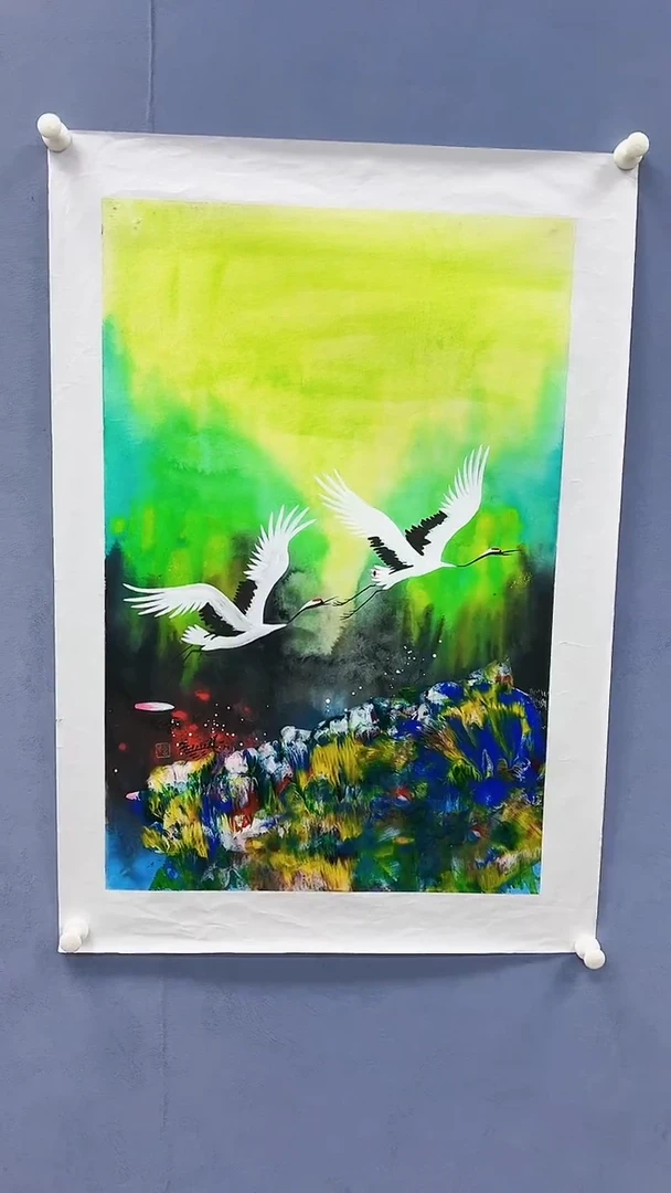 【闪购商品】绘画赵燮绘画2.7平尺仙鹤