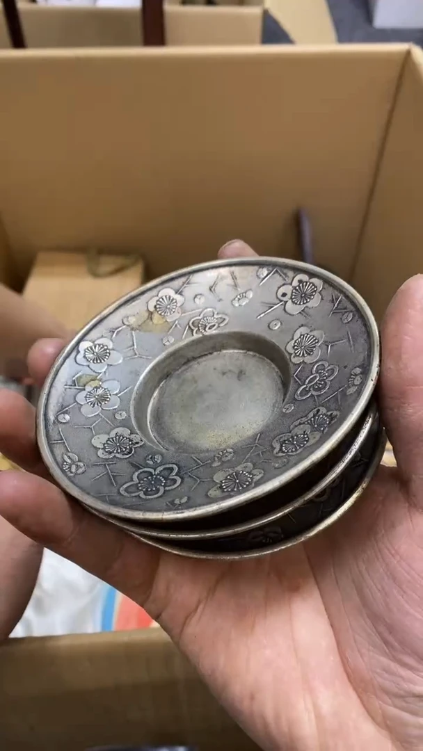 【闪购商品】碟中古商品瑕疵杯碟3个