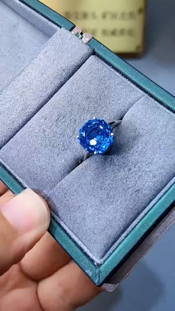 【闪购商品】托帕石戒指银S925镶嵌354