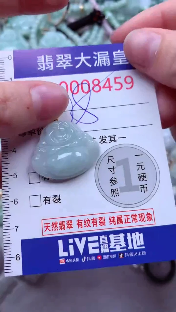 吊坠(不含链)未镶嵌翡翠8459