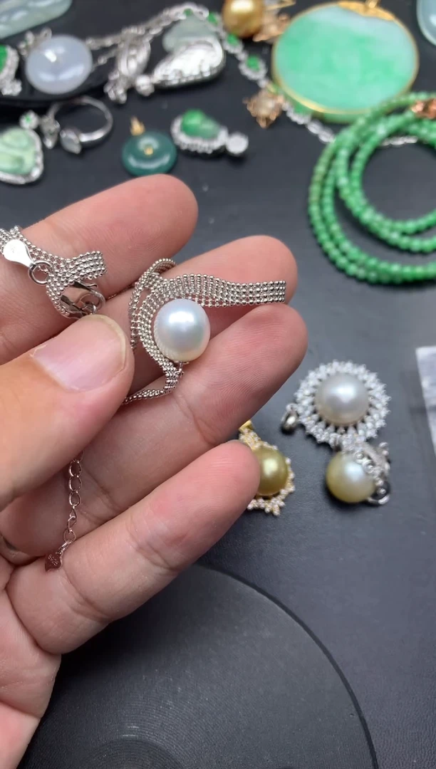 颈饰银S925镶嵌海水珍珠幸*?再烦就炖了你商品不退不换