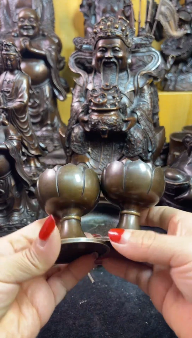 【闪购商品】1案台摆件 物品摆件  一对烛台