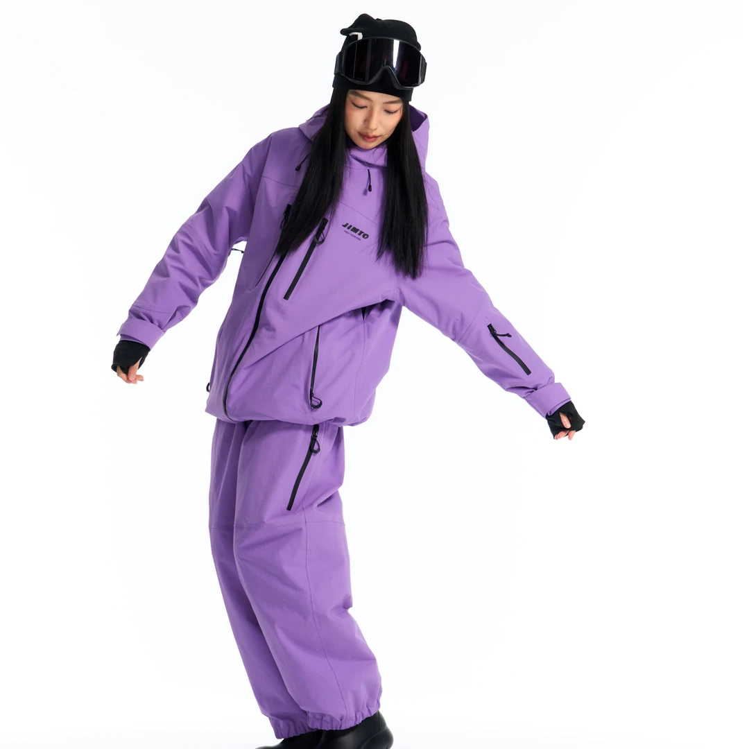 [新品首发]无界系列凝夜紫3L雪服28K+防水透汽全压胶单双板男女