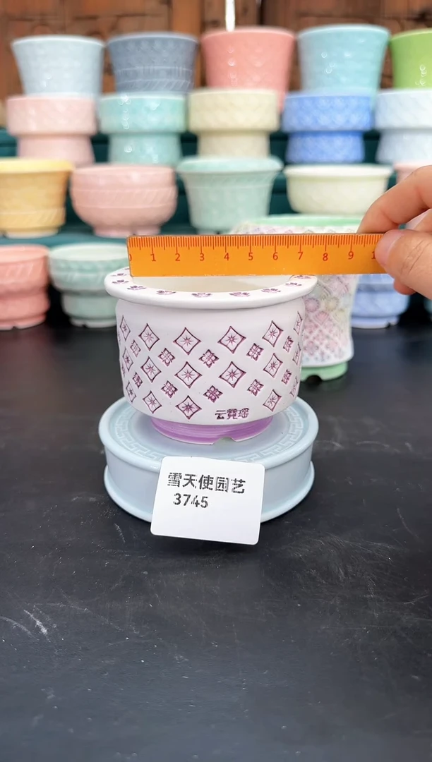 3745幻彩清欢云里 s号  1个默认微瑕  口径6.5cm左右