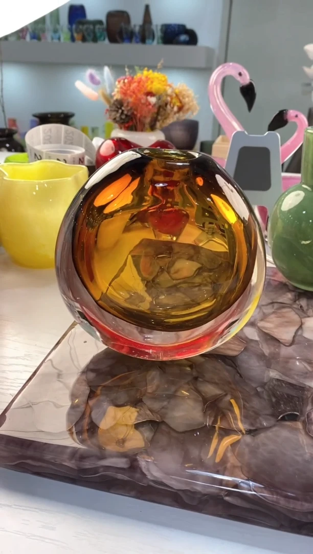 【闪购商品】琉璃慕忆家花瓶微瑕