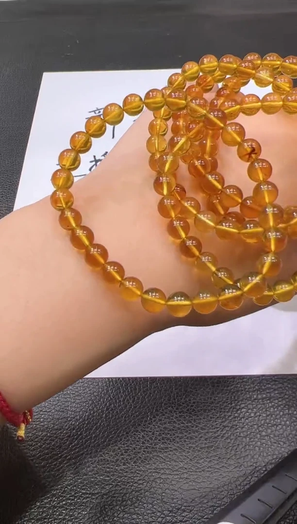 未镶嵌琥珀手串TF0327-6677-22一件多样性发