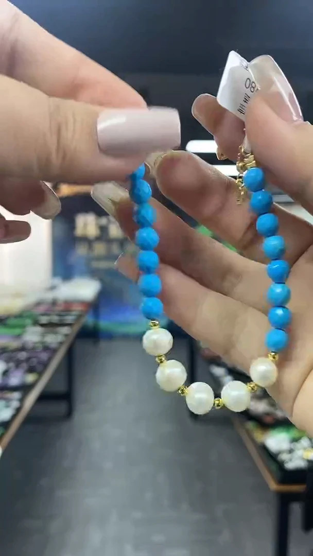 未镶嵌淡水珍珠手链多样性发其一颜色微差