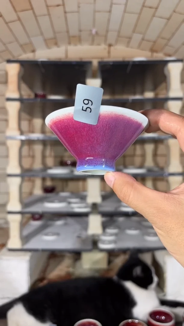 摆件精品窑变钧瓷茶器