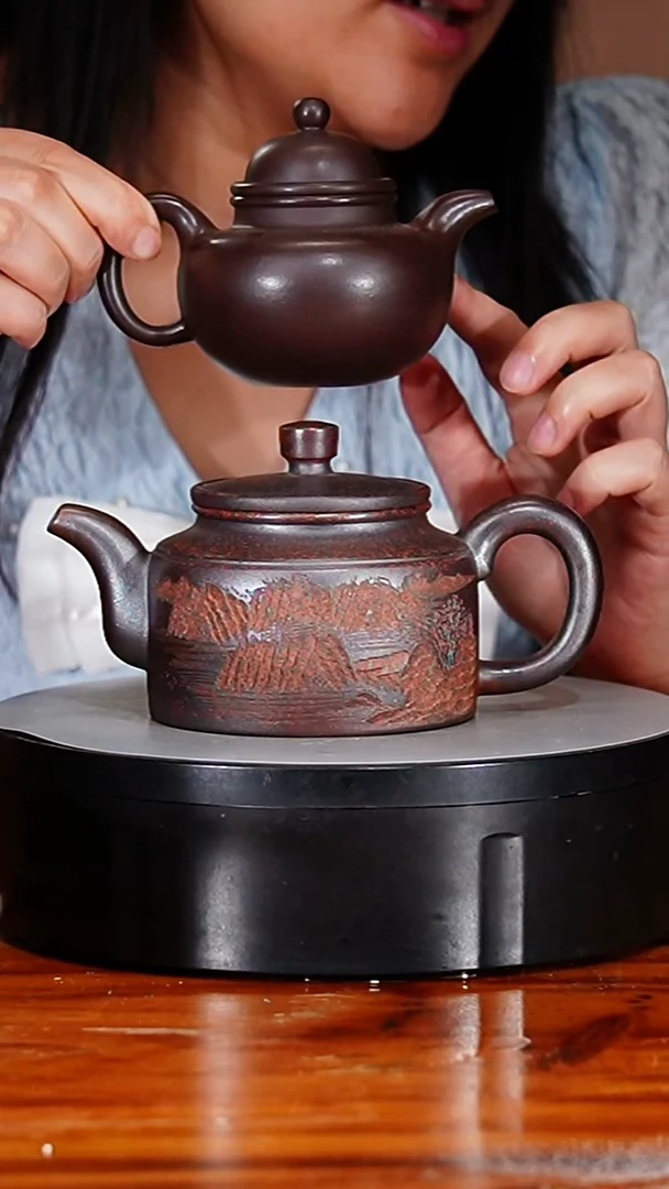 宜兴原矿紫砂壶茶壶350C