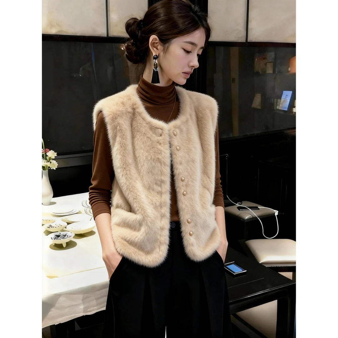 复古高级感叠穿马甲外套女春秋季新款保暖小香风休闲外搭背心上衣