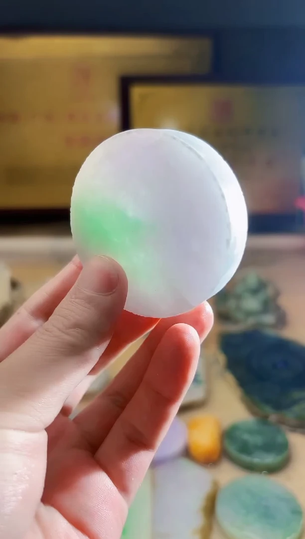 翡翠挂件未镶嵌A货张麦7350