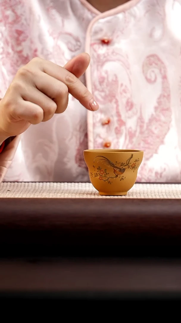 茶杯紫砂黄金段葫芦杯