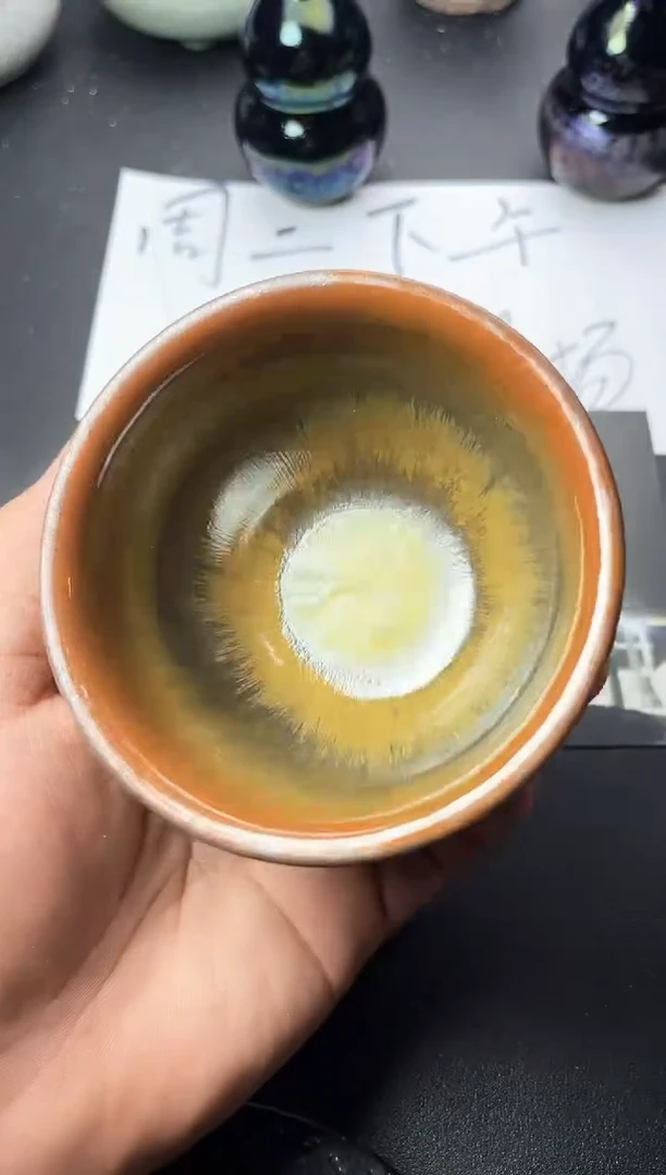 茶盏264叶紫建盏叶紫