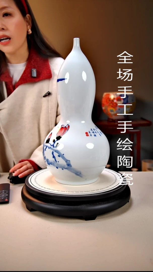 摆件陶景德镇手绘陶瓷8