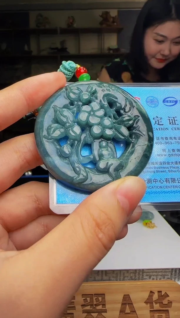 翡翠未镶嵌颈饰WB01034翡翠