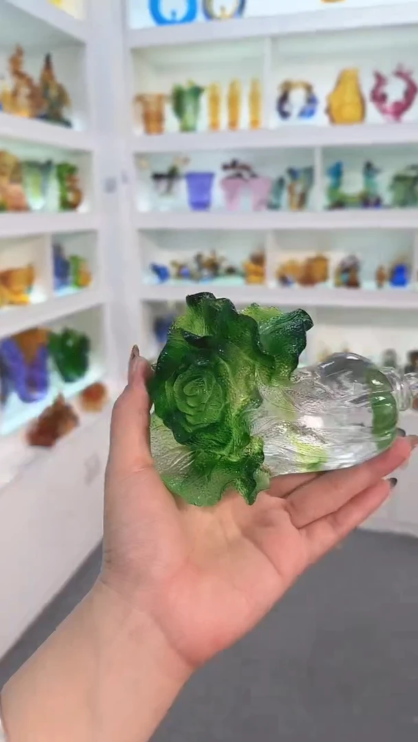 手工艺品琉璃小百财