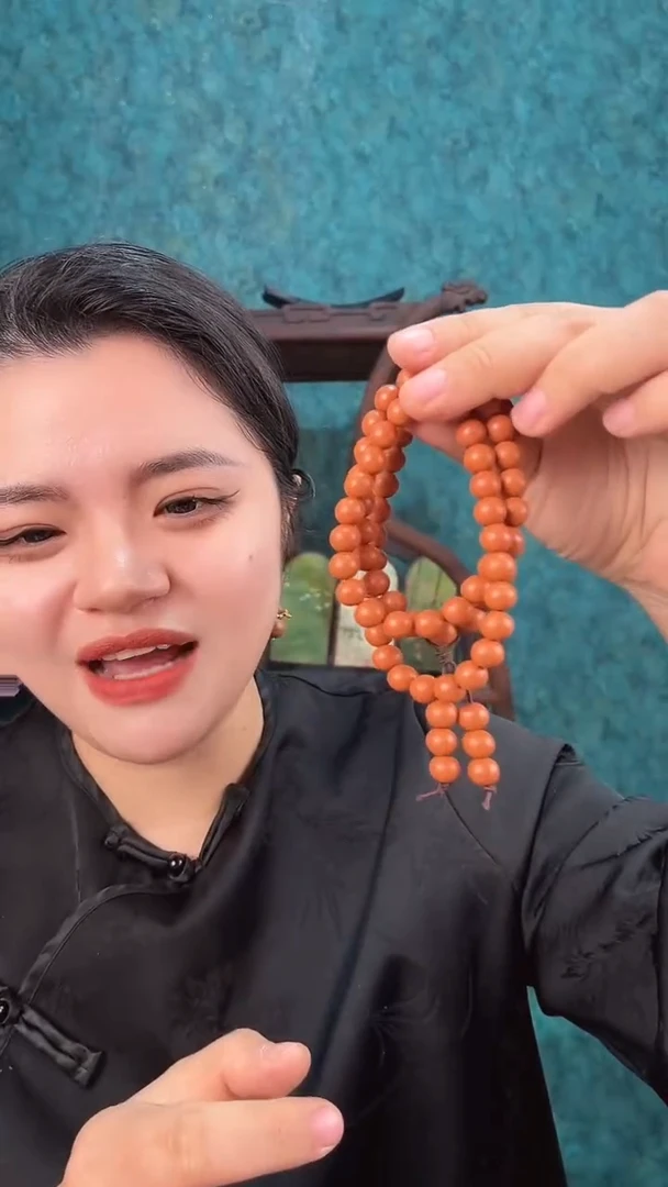 珠串陈皮橘露香方0.8三圈脖挂链