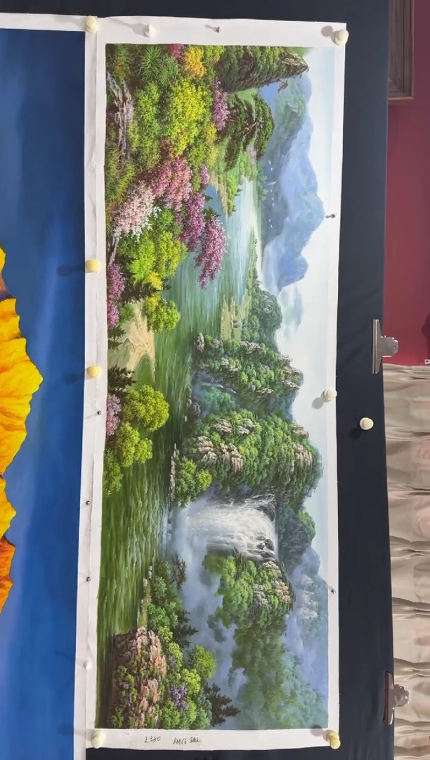 油画【41号】朝鲜原创纯手绘孤品油画丨顺丰包邮