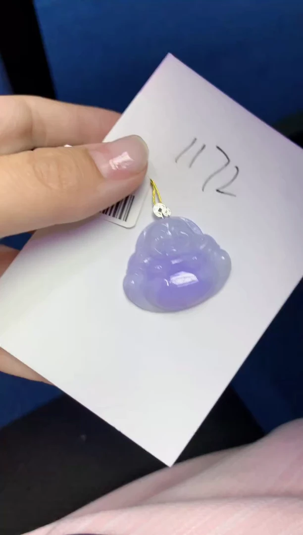翡翠18K金镶嵌颈饰天然缅甸A货翡翠
