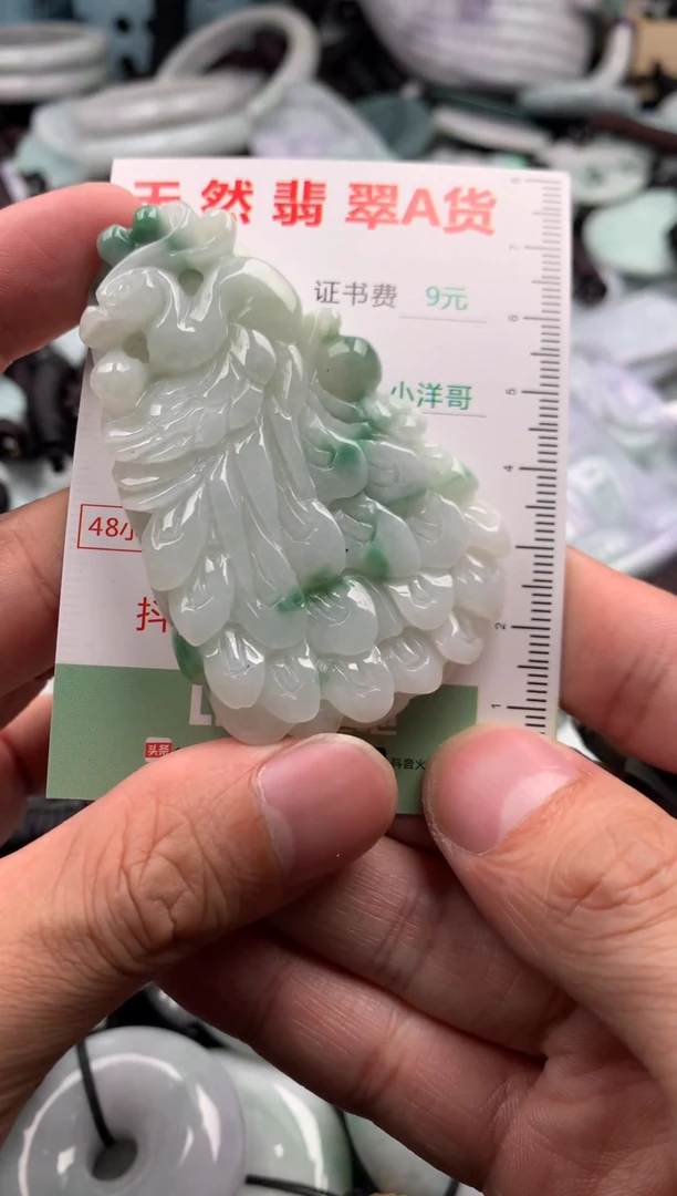 翡翠未镶嵌吊坠(不含链)1