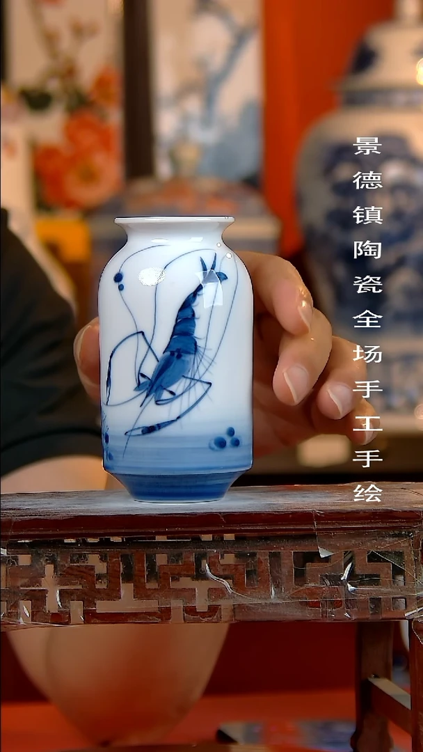 摆件景德镇陶瓷 手工手绘